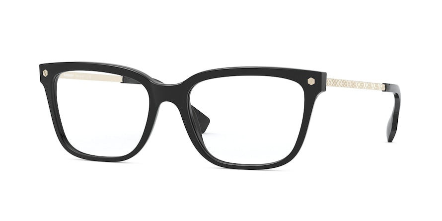 Burberry BE2319F Square Eyeglasses  3001-BLACK 54-17-140 - Color Map black
