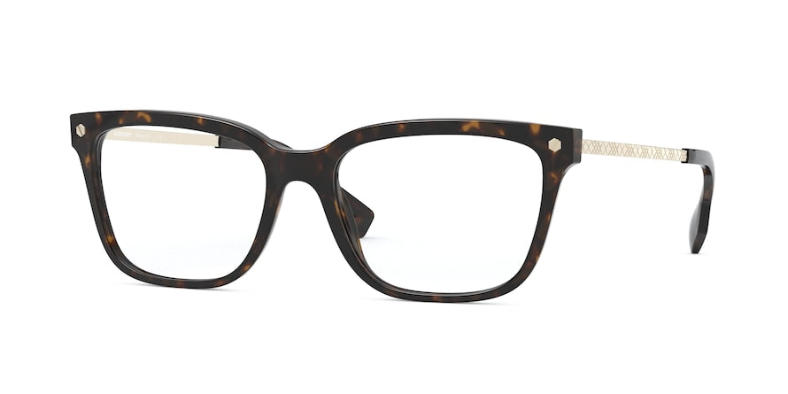 Burberry BE2319F Square Eyeglasses  3002-DARK HAVANA 54-17-140 - Color Map havana