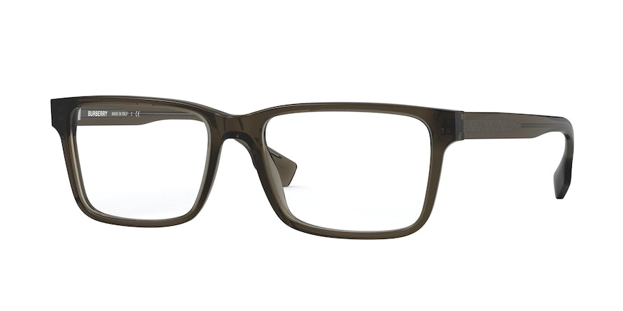 Burberry BE2320F Rectangle Eyeglasses  3010-OLIVE GREEN 55-17-145 - Color Map green