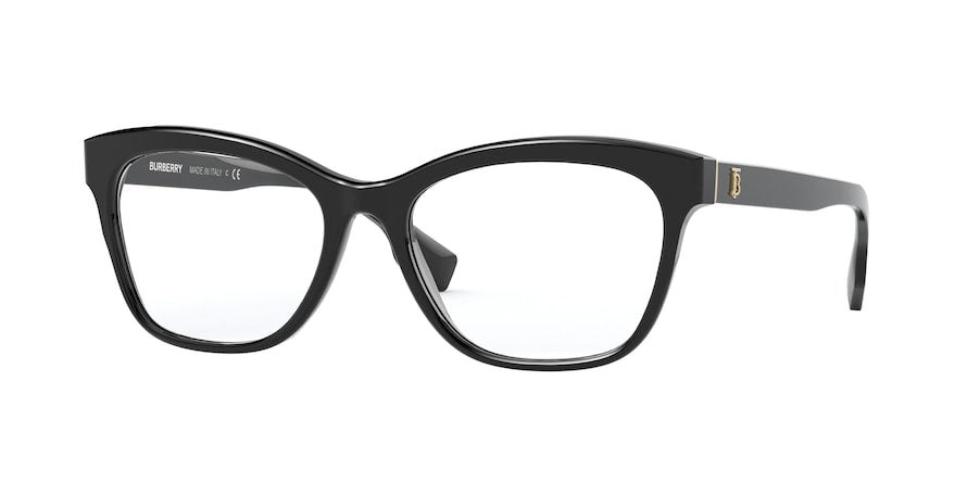 Burberry BE2323F Square Eyeglasses  3001-BLACK 54-17-140 - Color Map black