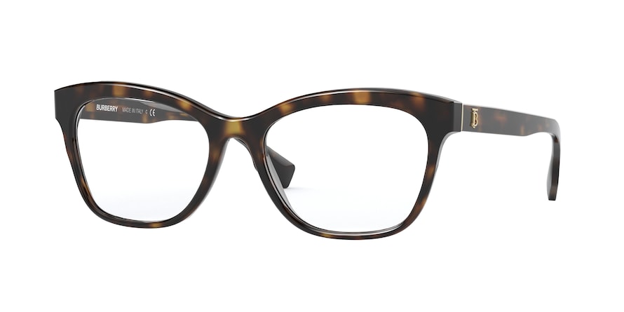 Burberry BE2323F Square Eyeglasses  3002-DARK HAVANA 54-17-140 - Color Map havana