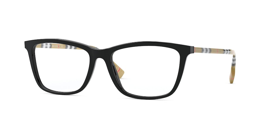 Burberry EMERSON BE2326 Square Eyeglasses  3853-BLACK 54-16-140 - Color Map black
