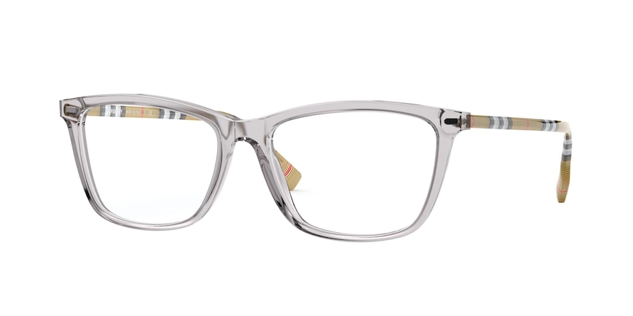 Burberry EMERSON BE2326 Square Eyeglasses  3892-TRANSPARENT GREY 54-16-140 - Color Map grey