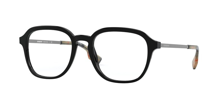 Burberry THEODORE BE2327F Square Eyeglasses  3001-BLACK 52-19-145 - Color Map black
