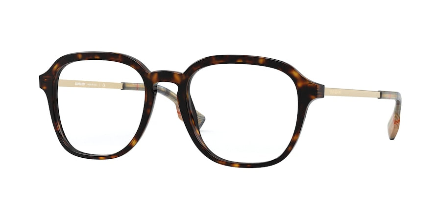 Burberry THEODORE BE2327F Square Eyeglasses  3002-DARK HAVANA 52-19-145 - Color Map havana