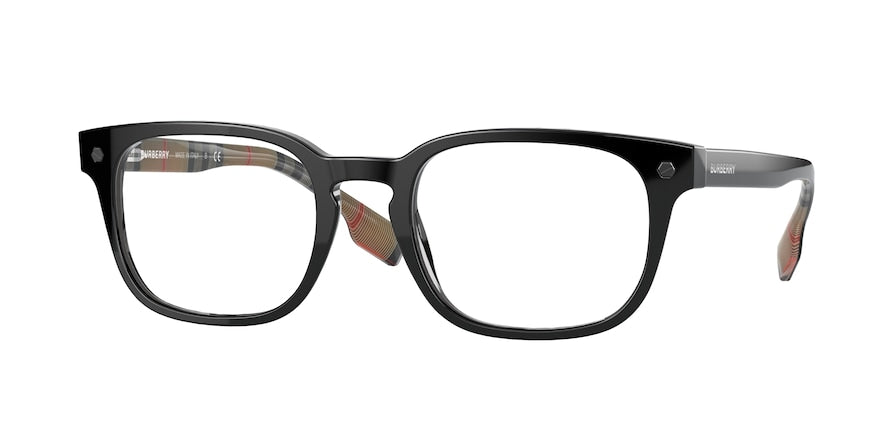 Burberry CARLYLE BE2335F Square Eyeglasses  3773-BLACK 53-21-145 - Color Map blue