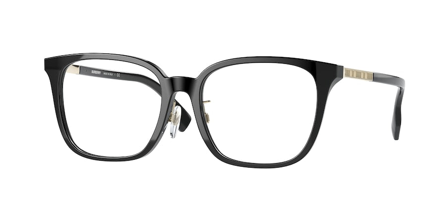 Burberry LEAH BE2338F Square Eyeglasses  3001-BLACK 53-17-140 - Color Map black
