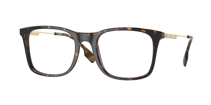 Burberry ELGIN BE2343 Square Eyeglasses  3002-DARK HAVANA 53-20-145 - Color Map havana