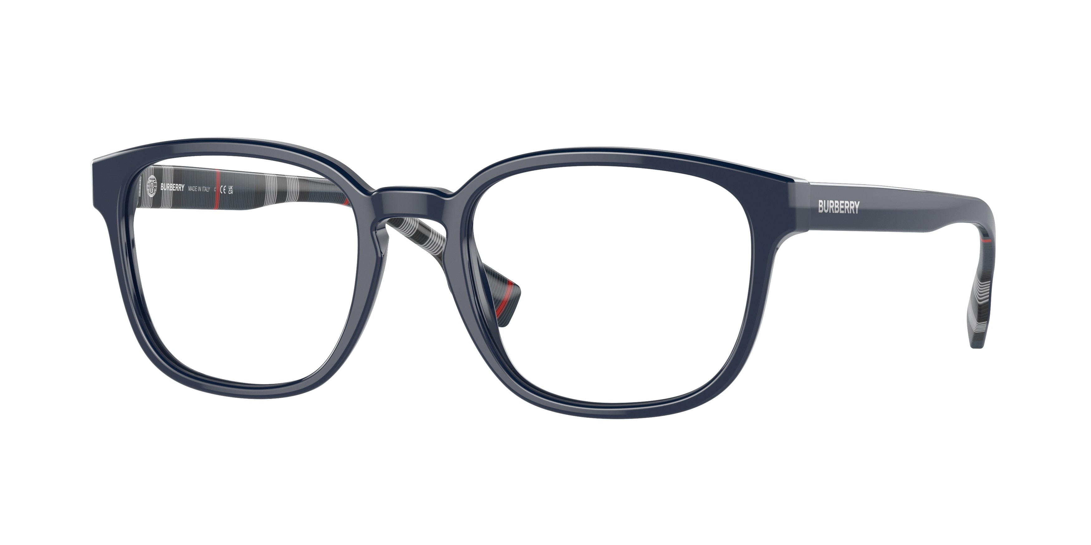 Burberry EDISON BE2344 Square Eyeglasses  4076-Blue 53-145-20 - Color Map Blue