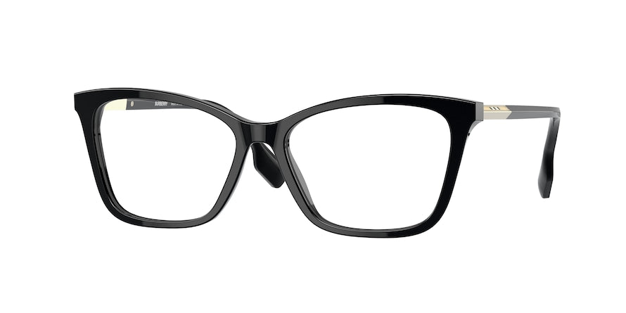 Burberry SALLY BE2348 Cat Eye Eyeglasses  3001-BLACK 55-15-140 - Color Map black