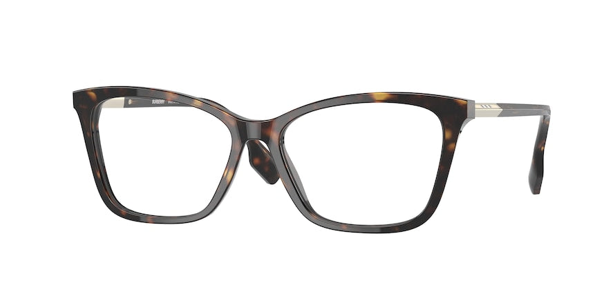 Burberry SALLY BE2348 Cat Eye Eyeglasses  3002-DARK HAVANA 55-15-140 - Color Map havana