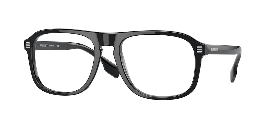 Burberry NEVILLE BE2350F Rectangle Eyeglasses  3001-BLACK 56-19-145 - Color Map black