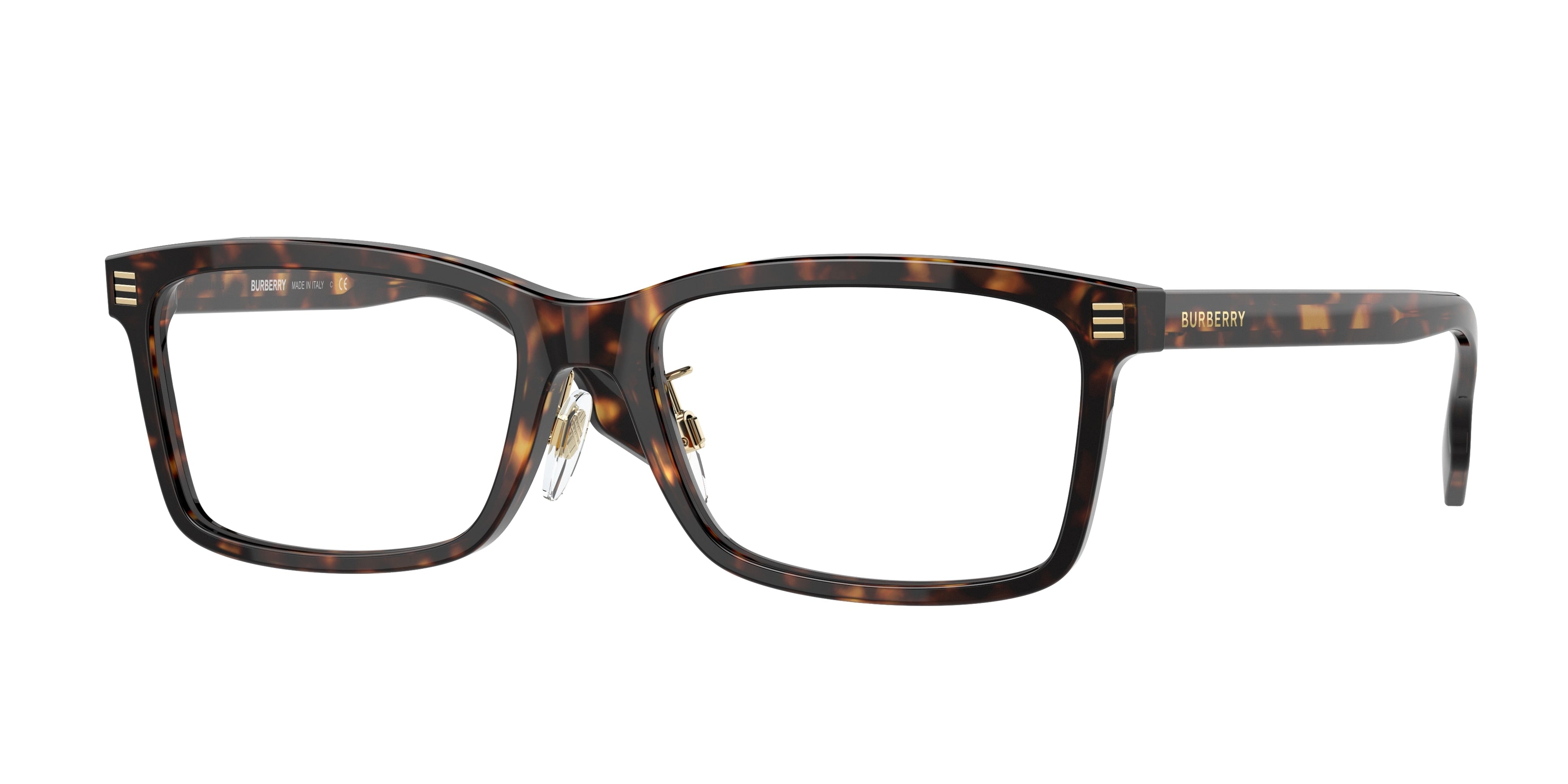 Burberry FOSTER BE2352F Rectangle Eyeglasses  3002-Dark Havana 56-145-17 - Color Map Brown