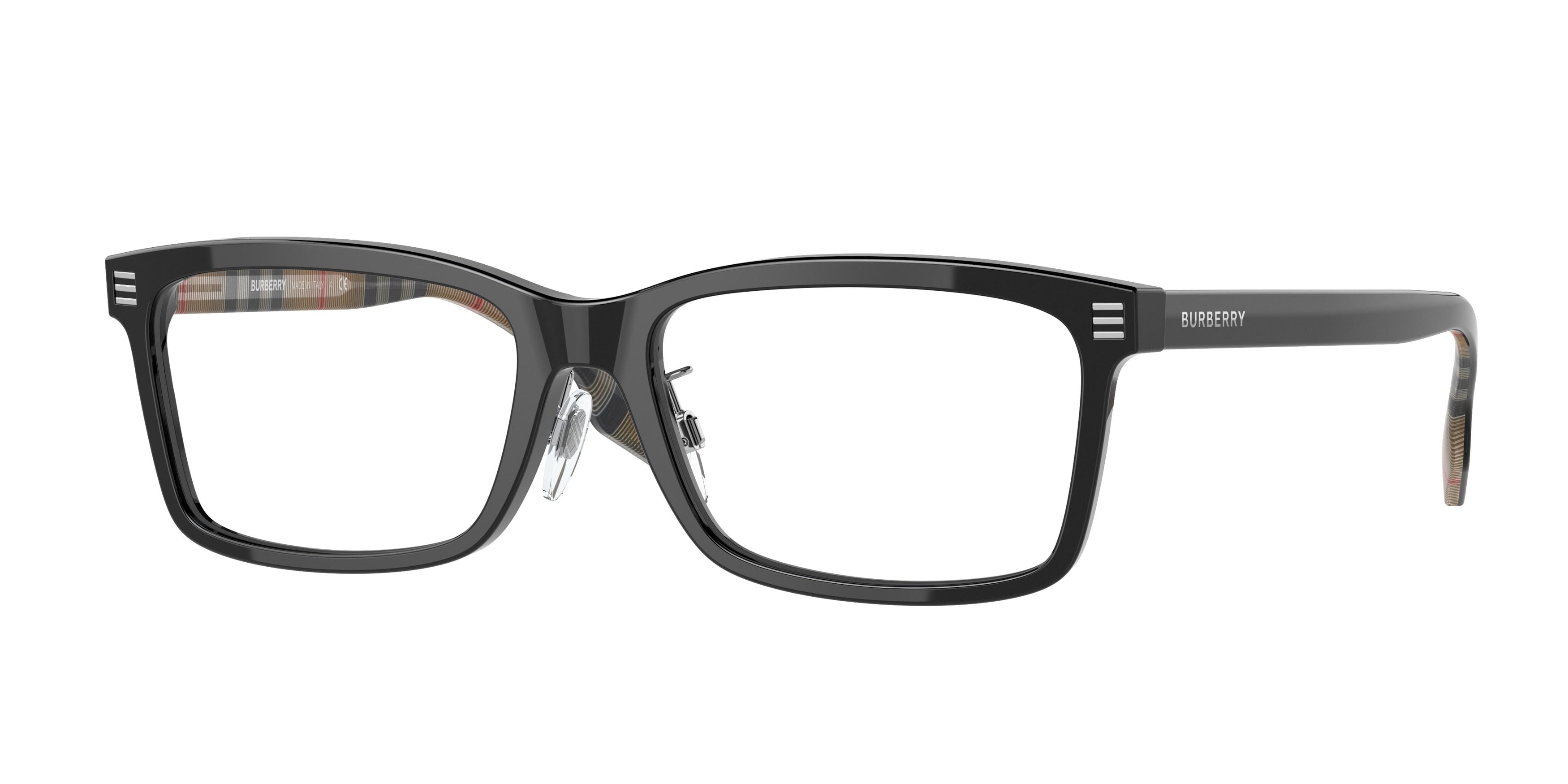 Burberry FOSTER BE2352F Rectangle Eyeglasses  3773-Black 56-145-17 - Color Map Black
