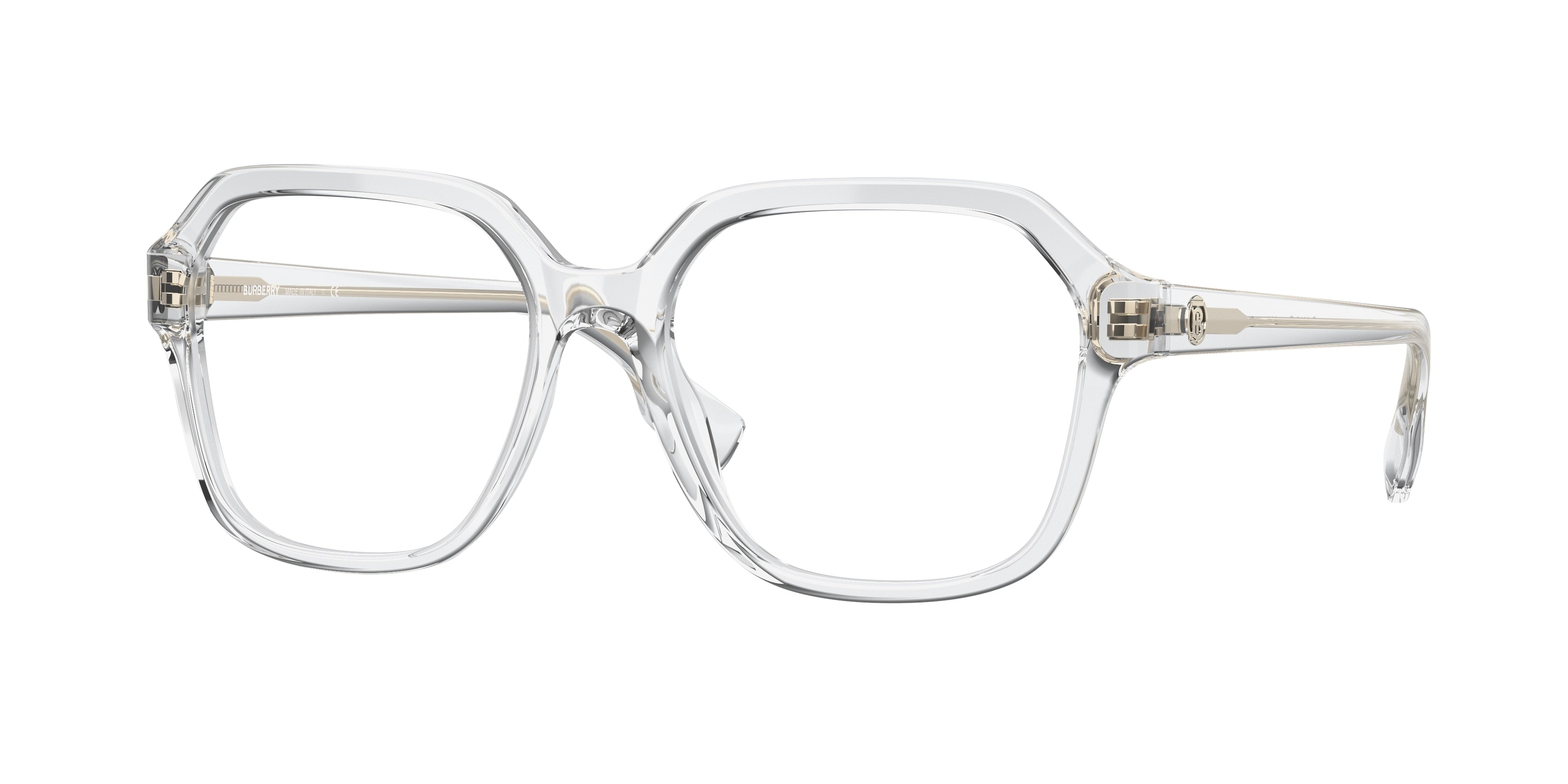 Burberry ISABELLA BE2358F Square Eyeglasses  3024-Crystal 54-140-17 - Color Map White