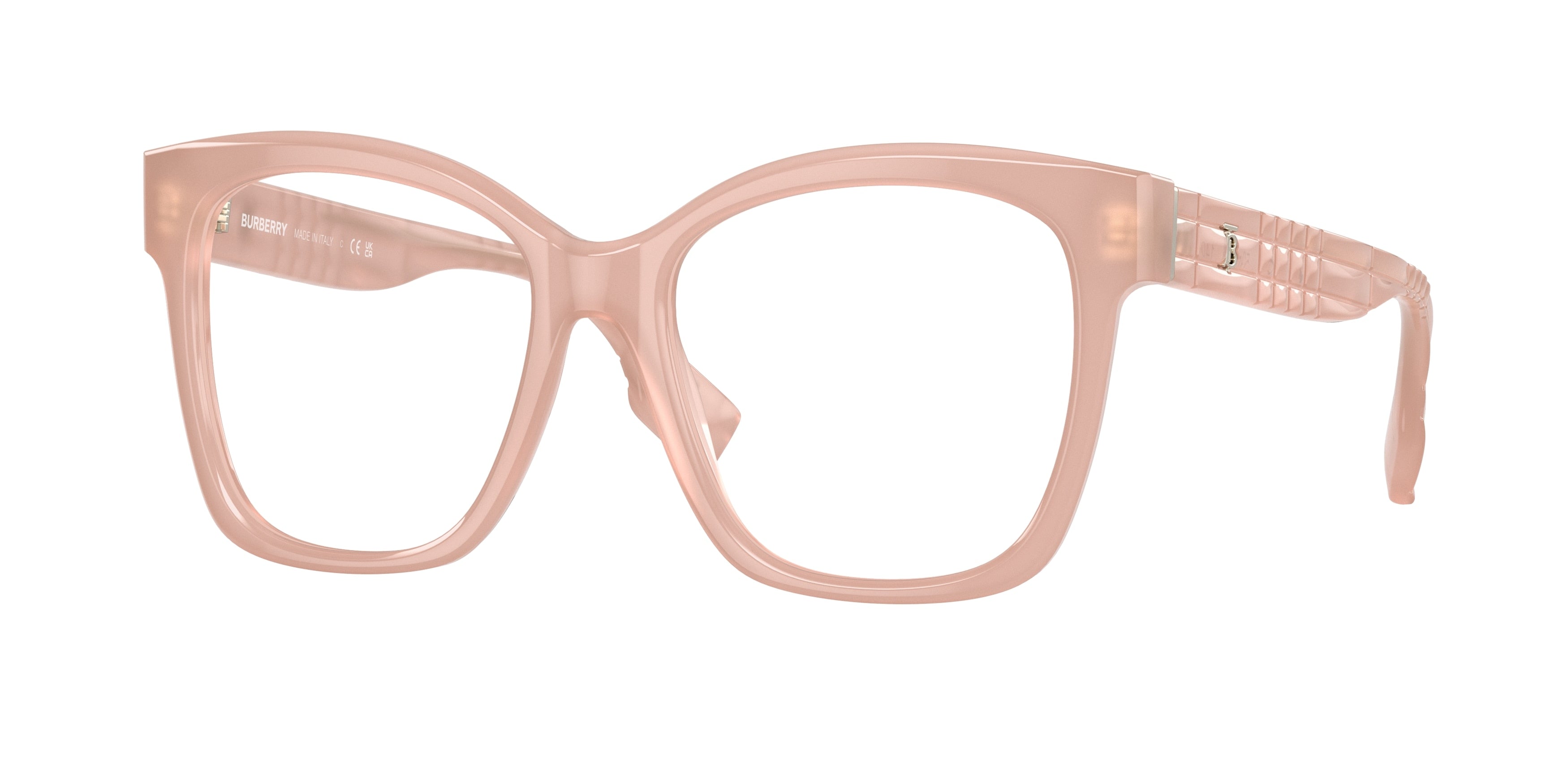 Burberry SYLVIE BE2363 Square Eyeglasses  3874-Pink 53-140-17 - Color Map Pink