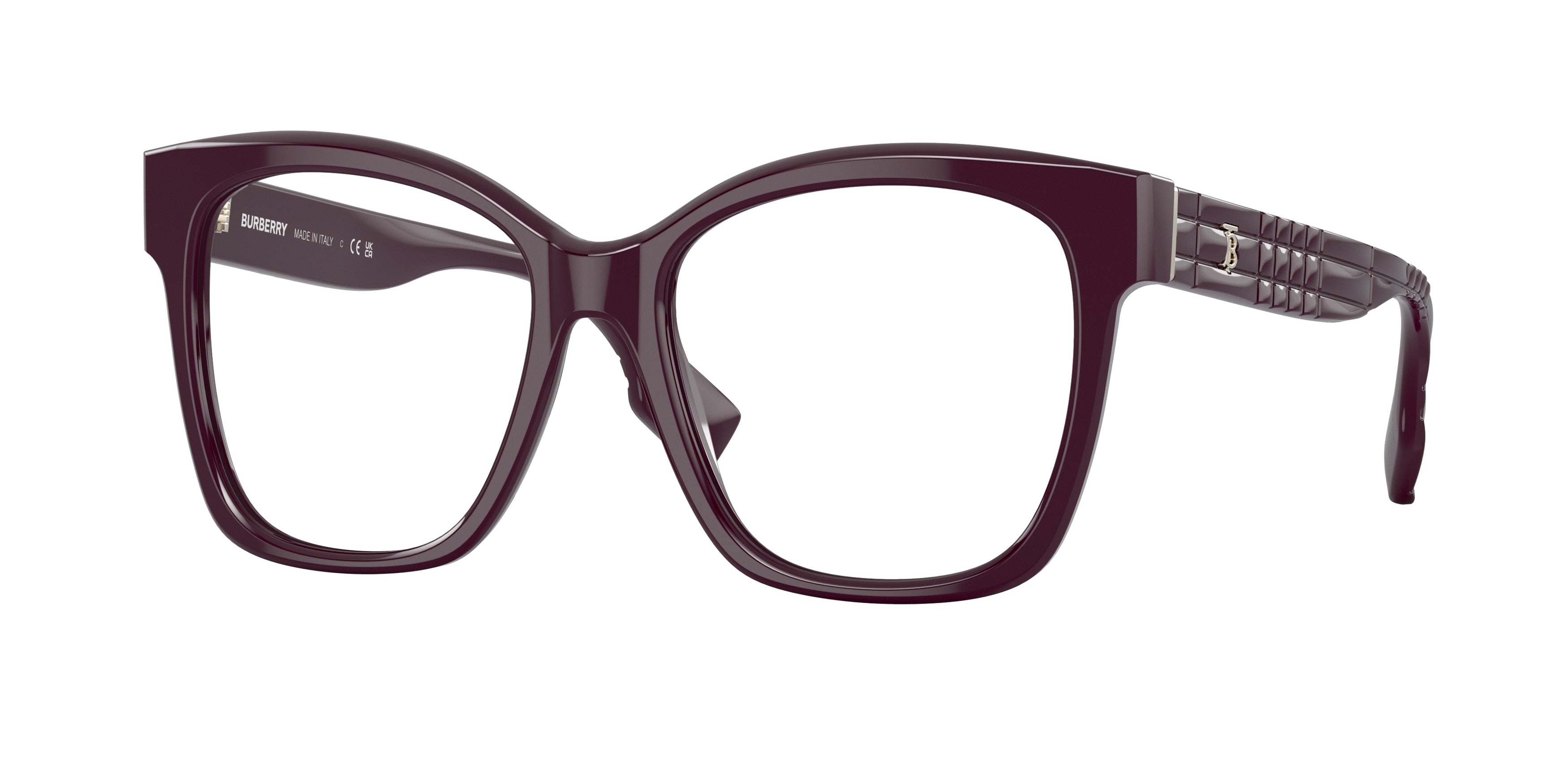 Burberry SYLVIE BE2363 Square Eyeglasses  3979-Bordeaux 53-140-17 - Color Map Red