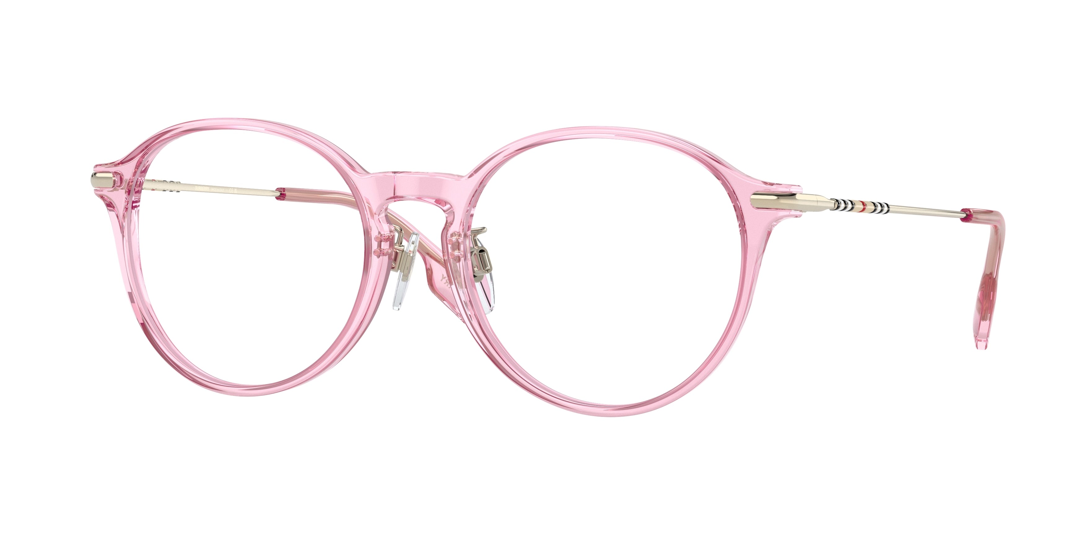 Burberry ALISSON BE2365F Phantos Eyeglasses  4024-Pink 53-140-18 - Color Map Pink