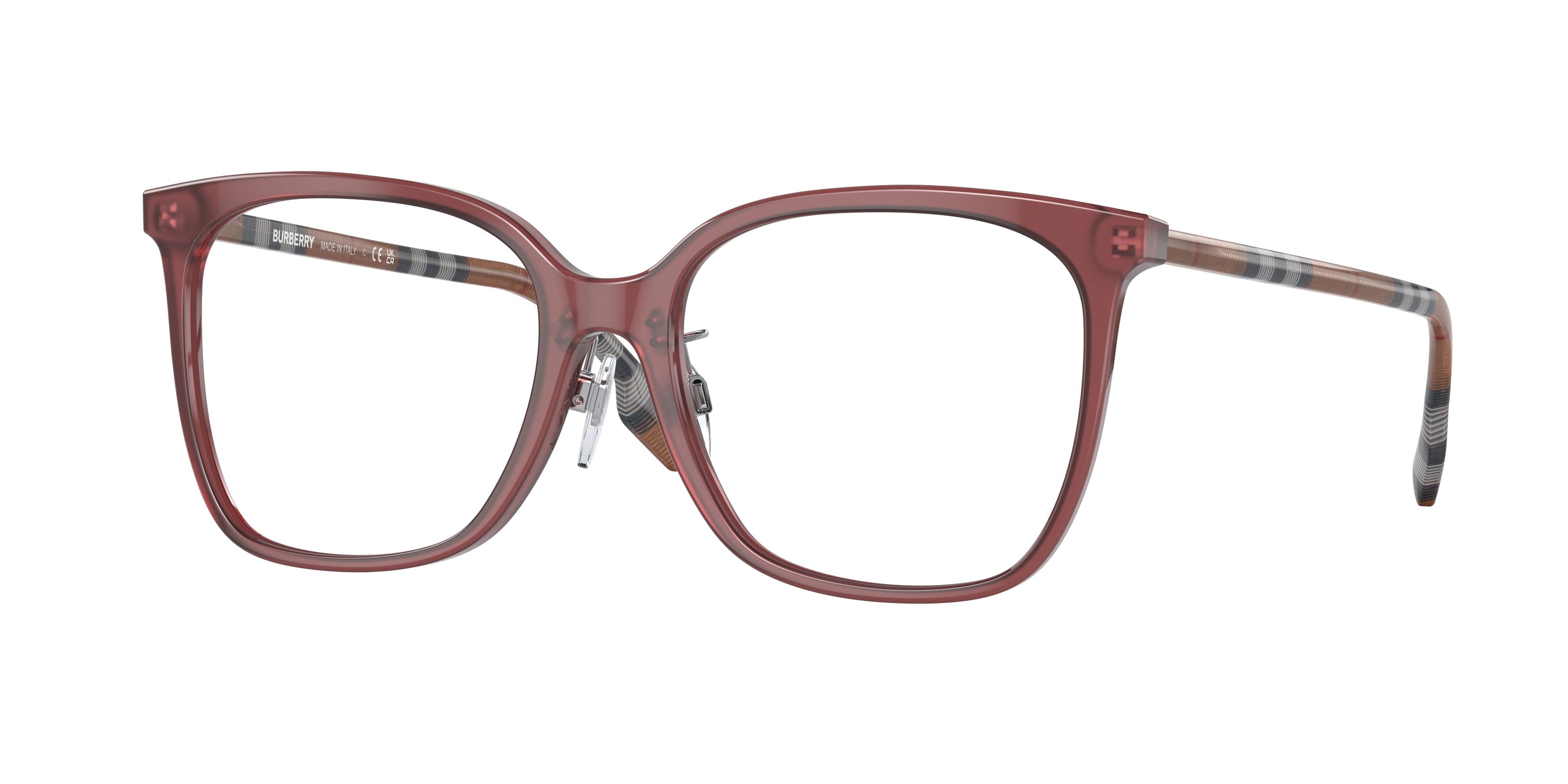 Burberry LOUISE BE2367F Square Eyeglasses  4018-Bordeaux 54-140-17 - Color Map Red