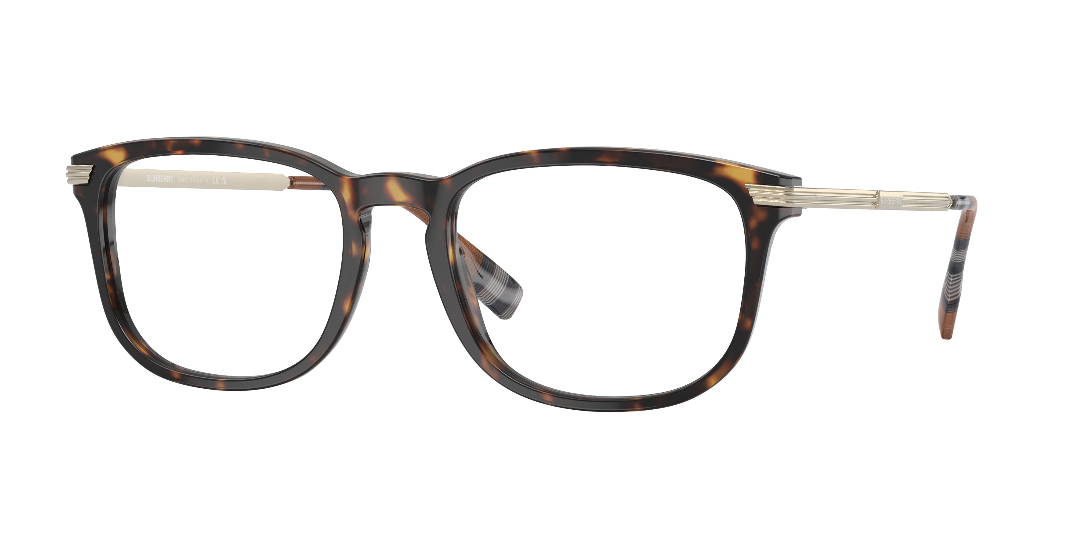 Burberry CEDRIC BE2369F Rectangle Eyeglasses  3002-Dark Havana 56-150-20 - Color Map Brown