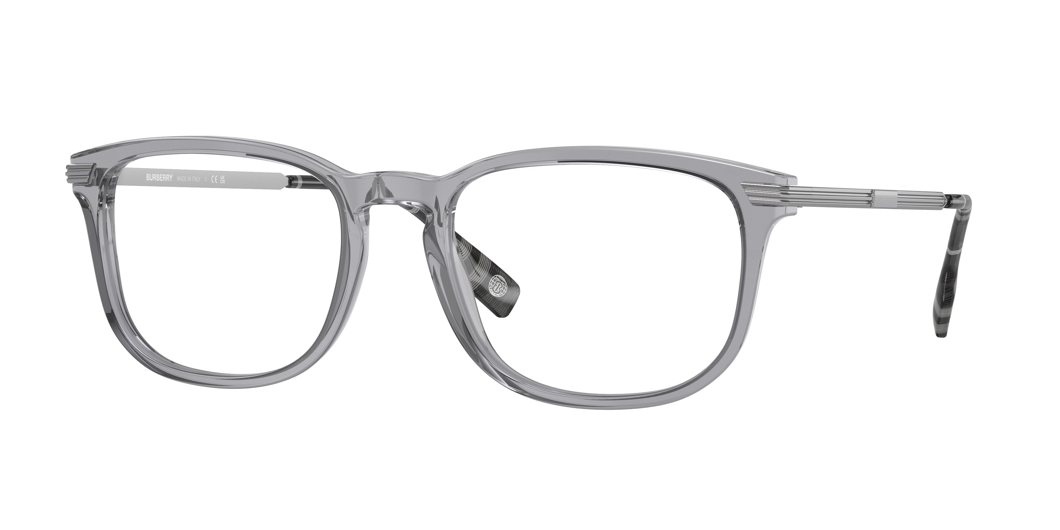 Burberry CEDRIC BE2369 Rectangle Eyeglasses  4021-Grey 56-150-20 - Color Map Grey