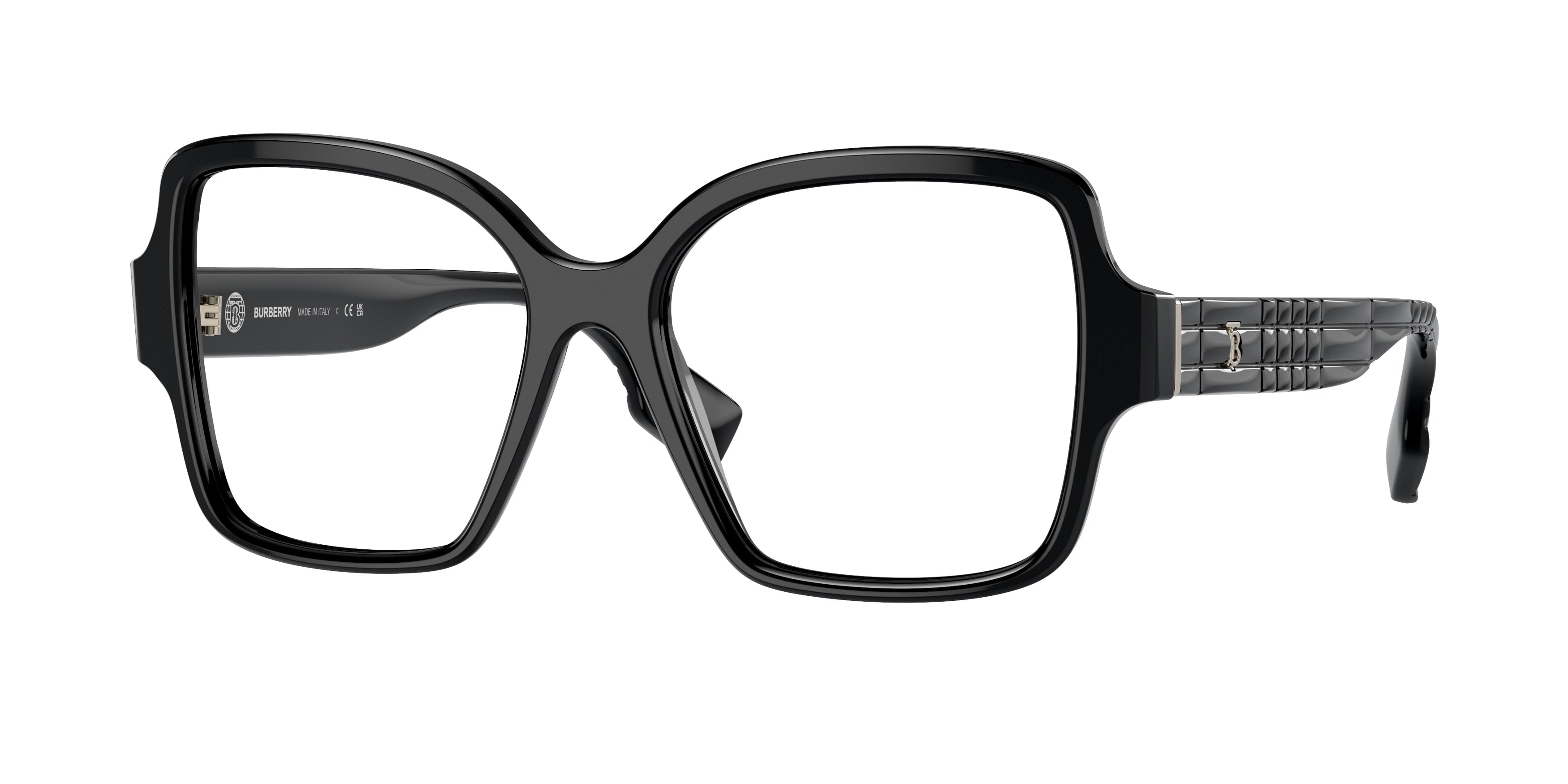 Burberry BE2374F Square Eyeglasses  3001-Black 54-140-17 - Color Map Black