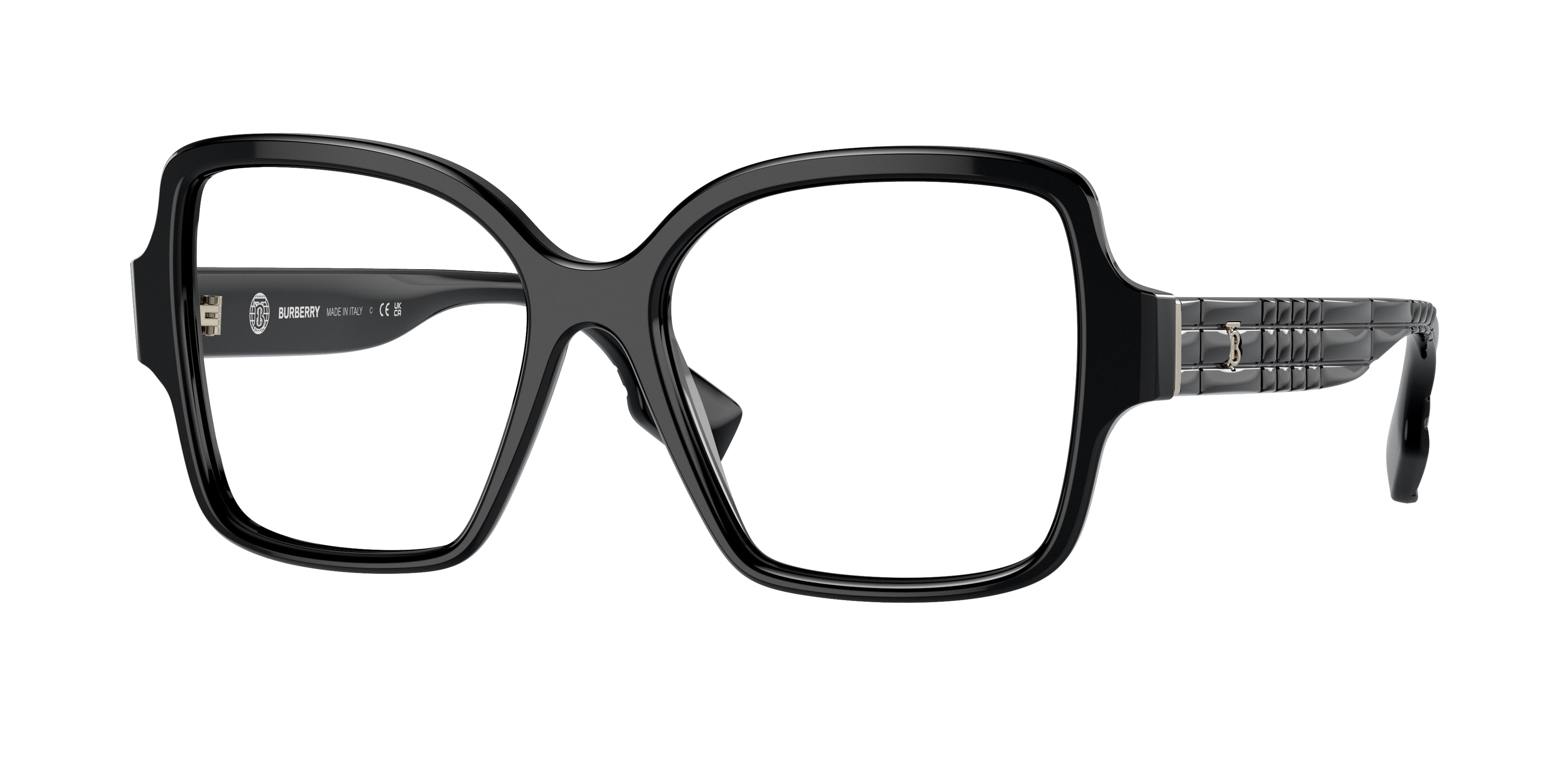 Burberry BE2374 Square Eyeglasses  3001-Black 54-140-17 - Color Map Black