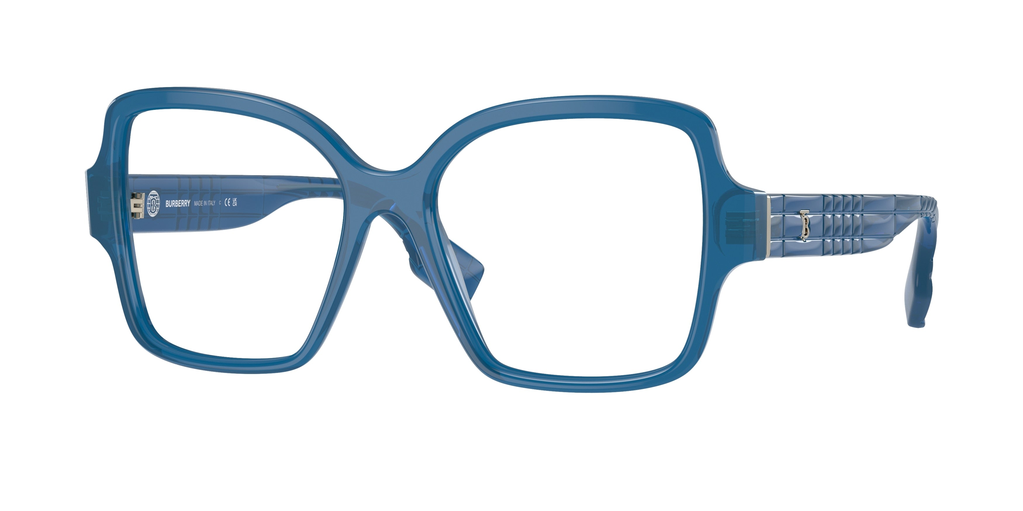 Burberry BE2374 Square Eyeglasses  4064-Blue 54-140-17 - Color Map Blue