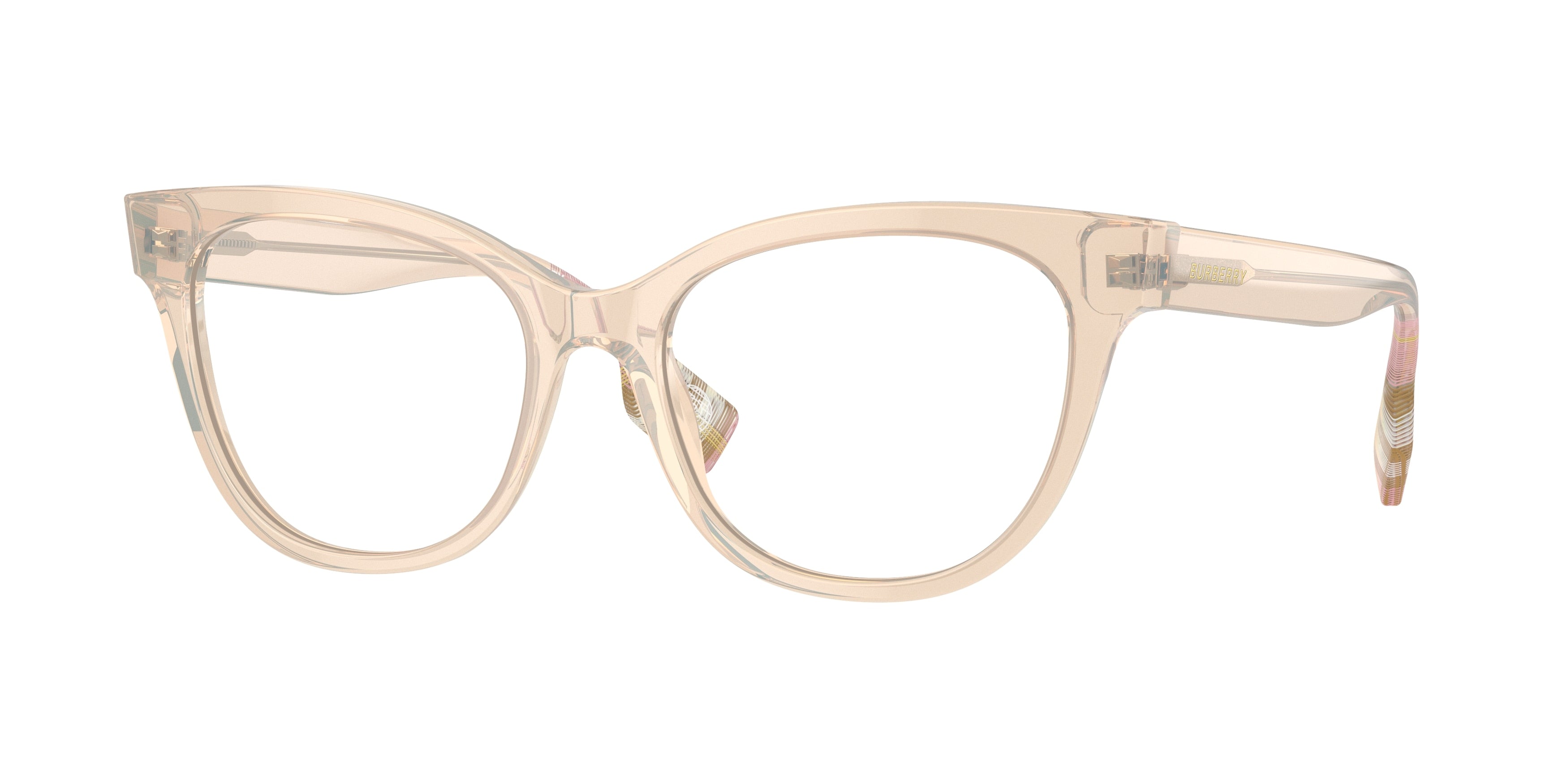 Burberry EVELYN BE2375F Cat Eye Eyeglasses  4060-Pink 53-140-17 - Color Map Pink