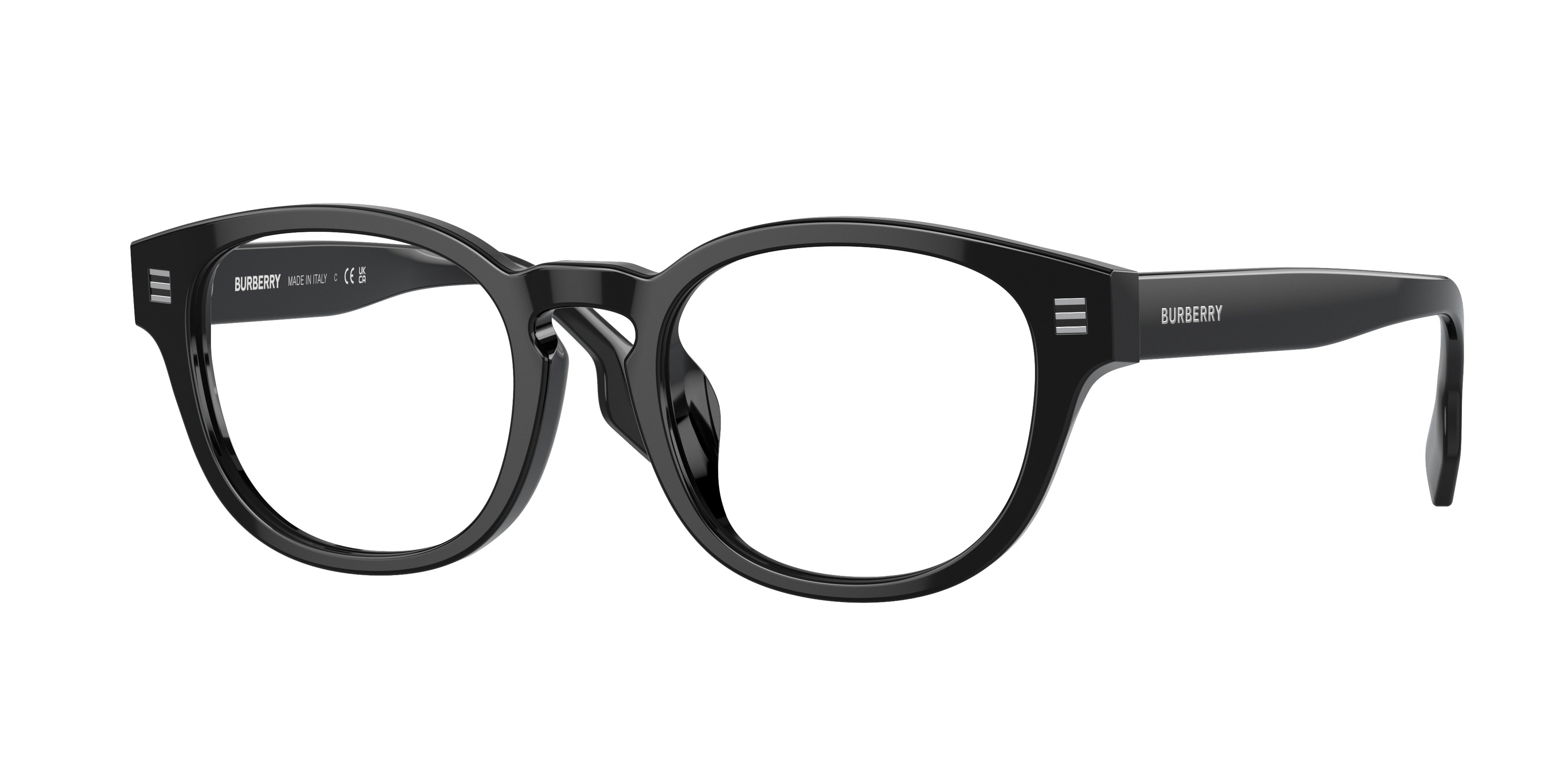 Burberry AUBREY BE2382D Round Eyeglasses  3001-Black 49-145-19 - Color Map Black