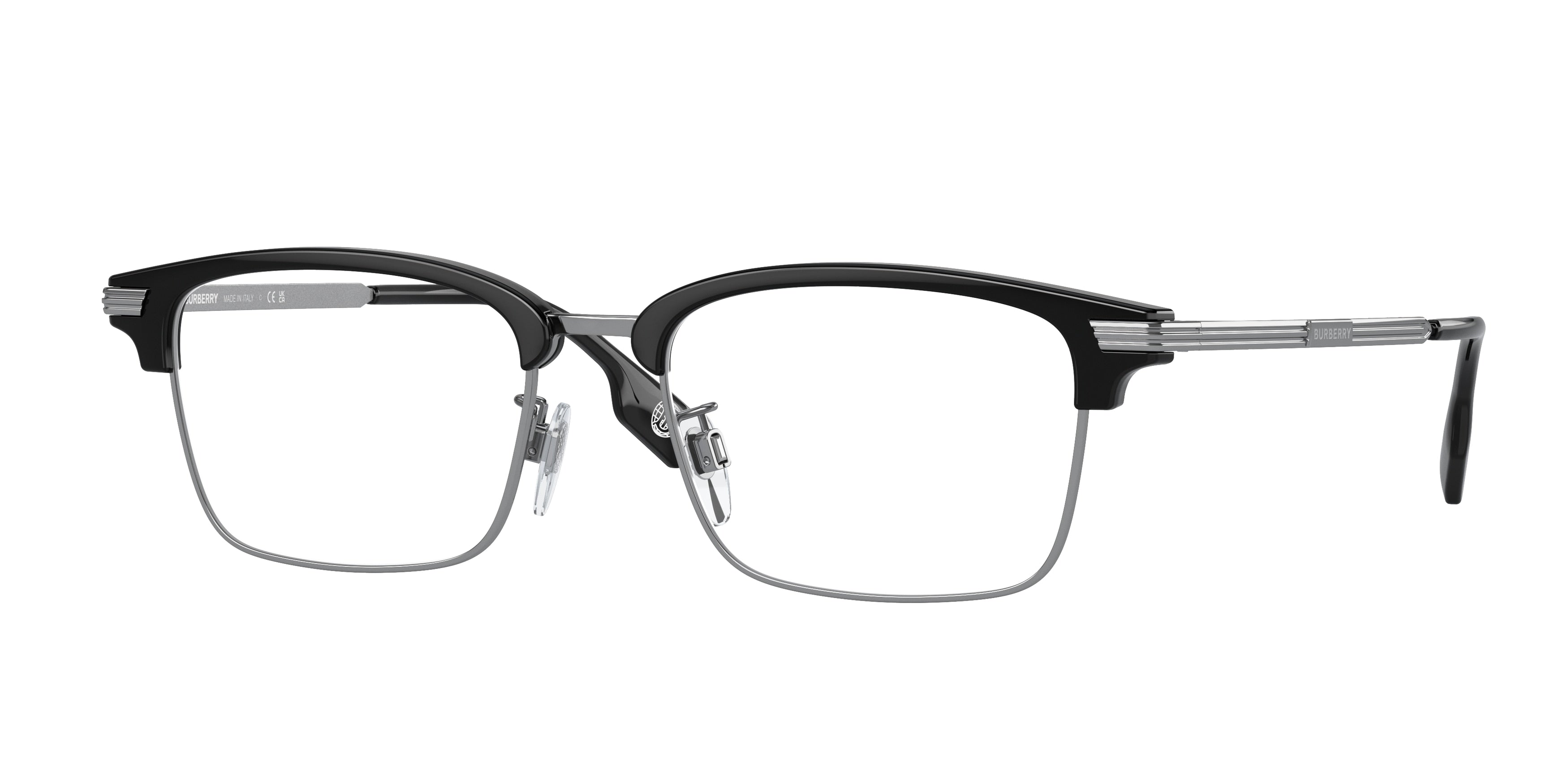 Burberry TYLER BE2383TD Rectangle Eyeglasses  4074-Black 53-145-18 - Color Map Black