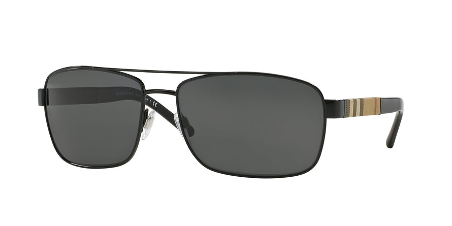 Burberry BE3081 Rectangle Sunglasses  100187-BLACK 63-16-135 - Color Map black