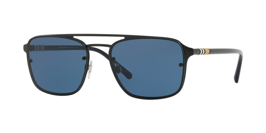 Burberry BE3095 Square Sunglasses  1007D2-MATTE BLACK 56-17-145 - Color Map black