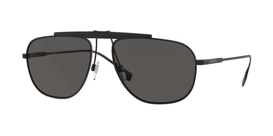 Burberry DEAN BE3121 Pilot Sunglasses  100787-BLACK 59-17-145 - Color Map black