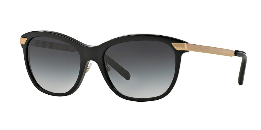 Burberry BE4169Q Square Sunglasses  30018G-BLACK 57-18-140 - Color Map black