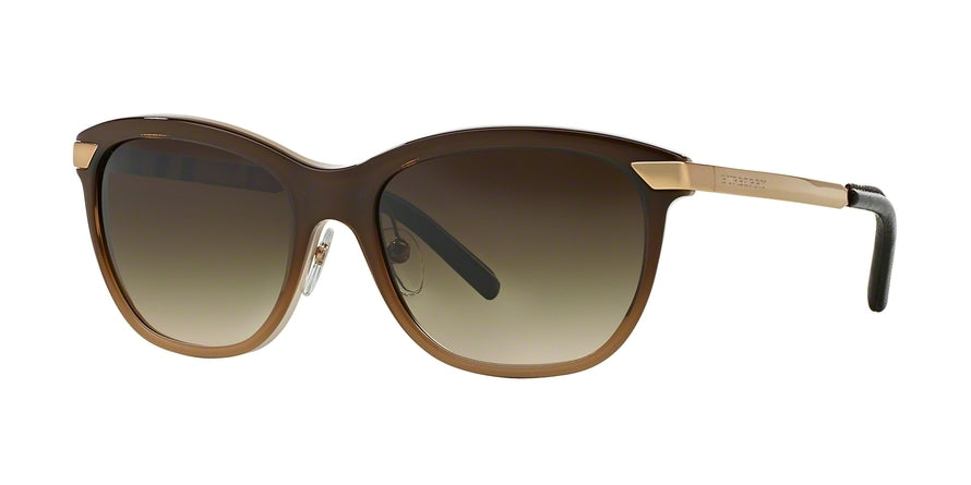 Burberry BE4169Q Square Sunglasses  342613-BROWN GRADIENT BEIGE 57-18-140 - Color Map light brown