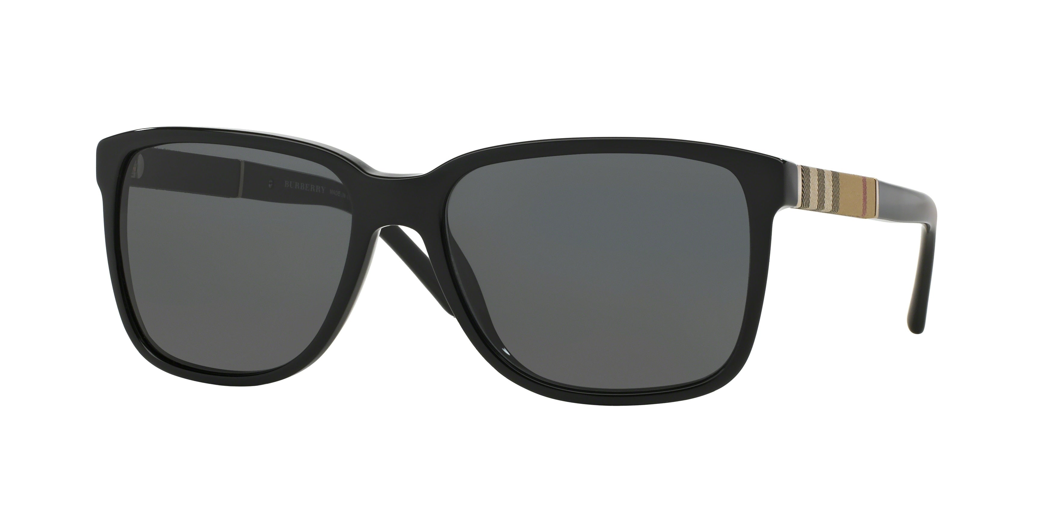 Burberry BE4181 Square Sunglasses  300187-Black 58-140-17 - Color Map Black