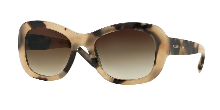 Burberry BE4189 Butterfly Sunglasses  350113-LIGHT HORN 54-20-135 - Color Map light brown