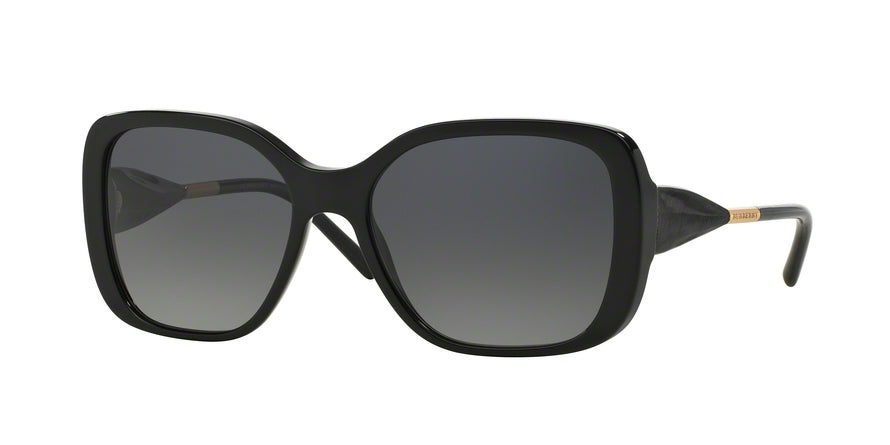 Burberry BE4192 Square Sunglasses  3001T3-BLACK 56-17-135 - Color Map black
