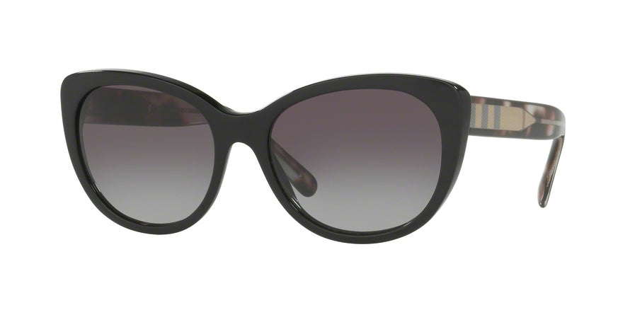 Burberry BE4224F Cat Eye Sunglasses  30018G-BLACK 56-17-140 - Color Map black