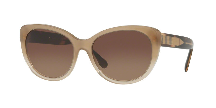 Burberry BE4224 Cat Eye Sunglasses  335413-BEIGE GRADIENT 56-17-140 - Color Map light brown