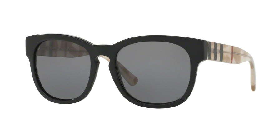 Burberry BE4226 Square Sunglasses  360081-BLACK 55-18-145 - Color Map black