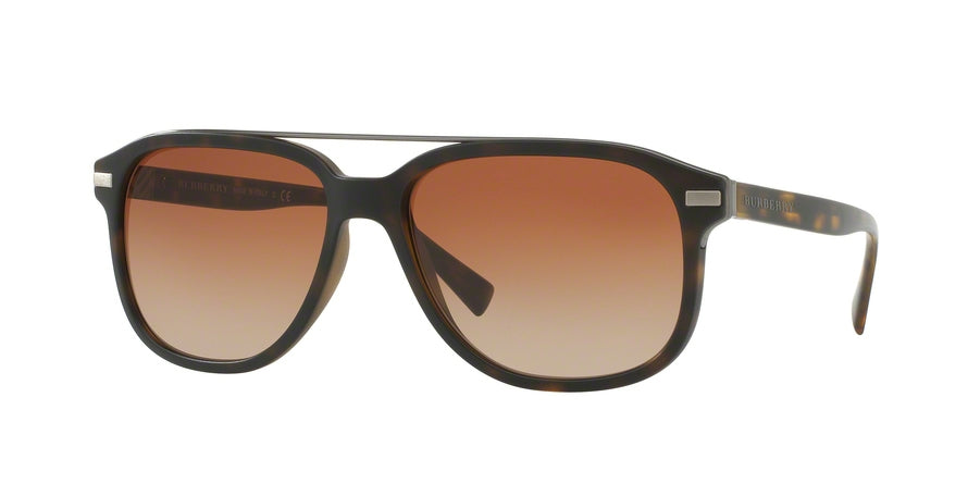 Burberry BE4233 Square Sunglasses  353613-MATTE DARK HAVANA 57-16-145 - Color Map havana