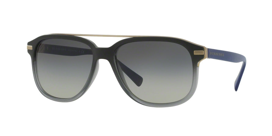 Burberry BE4233 Square Sunglasses  363011-BLACK GRADIENT MATTE 57-16-145 - Color Map black