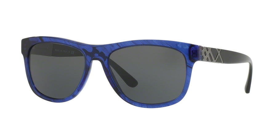 Burberry BE4234 Square Sunglasses  362687-BLUE HAVANA 57-17-145 - Color Map blue