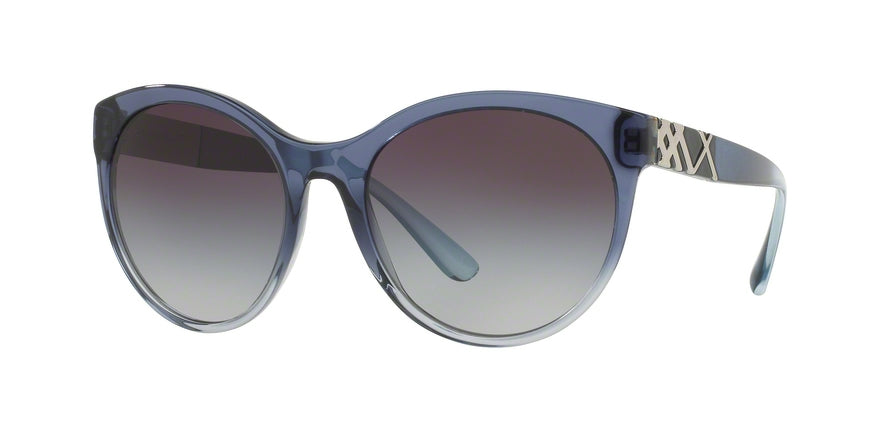 Burberry BE4236 Round Sunglasses  35998G-BLUE GRADIENT 56-19-140 - Color Map blue