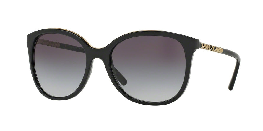 Burberry BE4237 Square Sunglasses  30018G-BLACK 57-18-140 - Color Map black