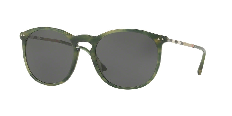 Burberry BE4250Q Phantos Sunglasses  365987-STRIPED GREEN 54-19-145 - Color Map green