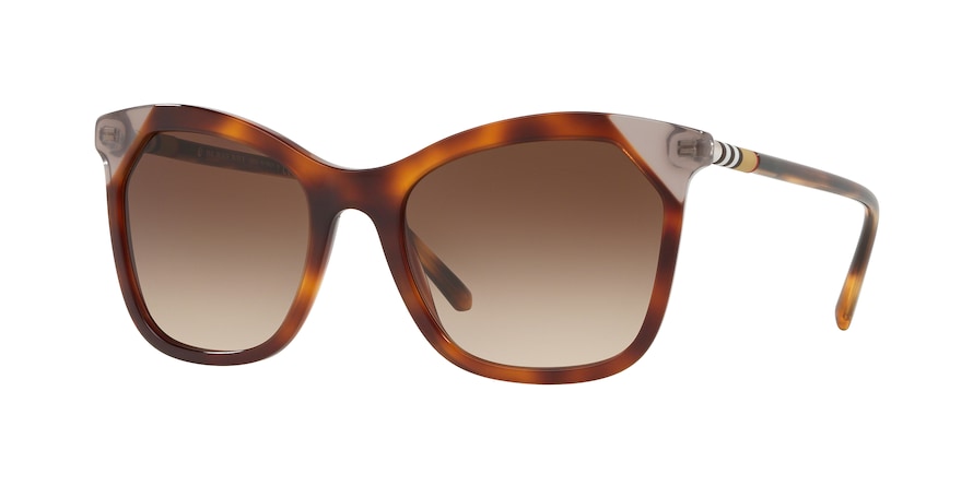 Burberry BE4263 Square Sunglasses  375513-LIGHT HAVANA/GREY 54-19-140 - Color Map havana