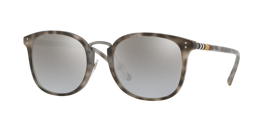 Burberry BE4266 Square Sunglasses  3534Q0-MATTE GREY HAVANA 53-21-145 - Color Map grey